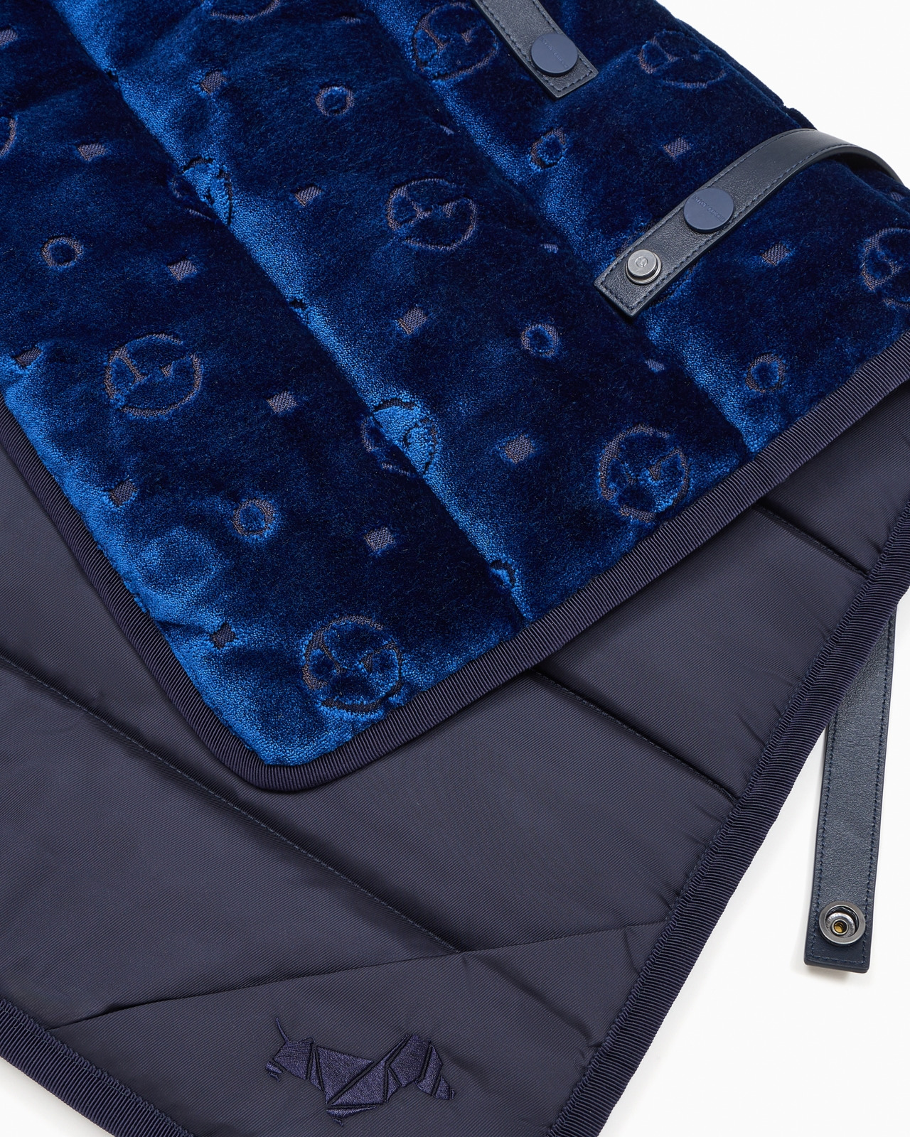 POLDO X GIORGIO ARMANI TRAVEL MAT IN MONOGRAM JACQUARD VELVET - 4