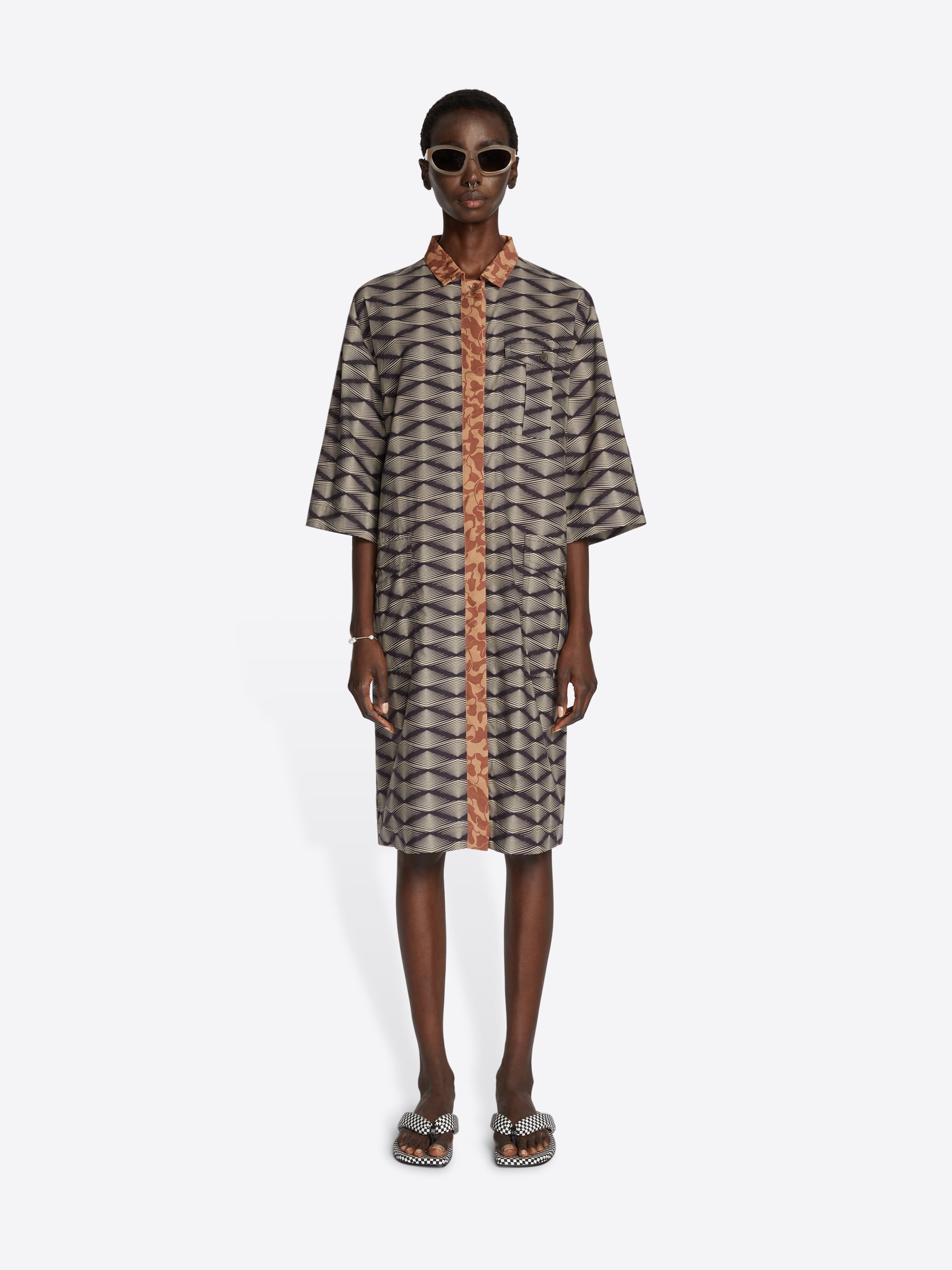 PRINTED SHIRT DRESS - 2