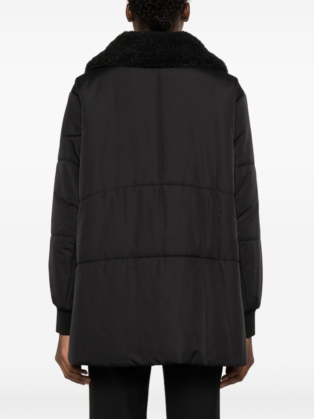 zip-up padded coat - 4