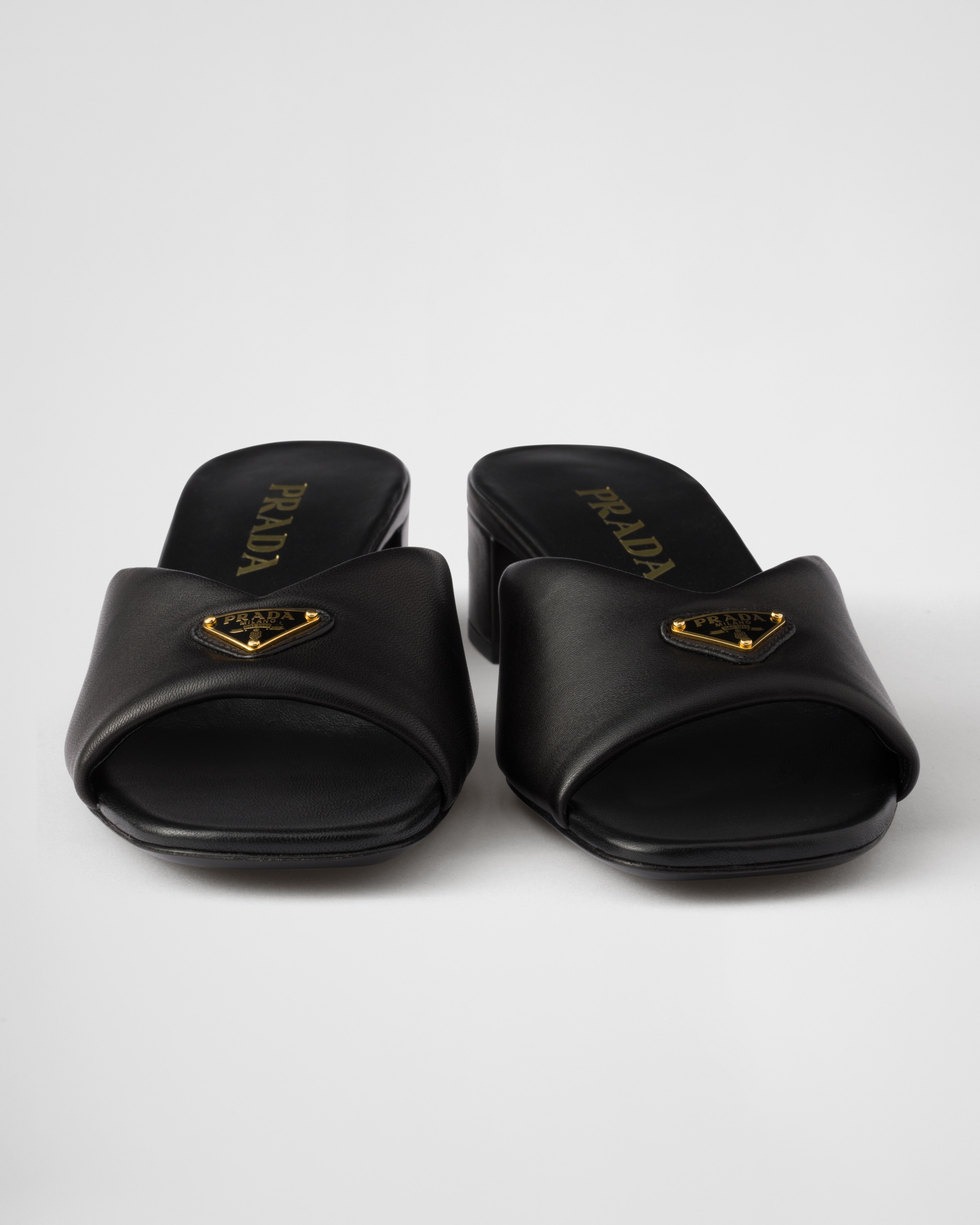 Padded nappa leather sandals - 5