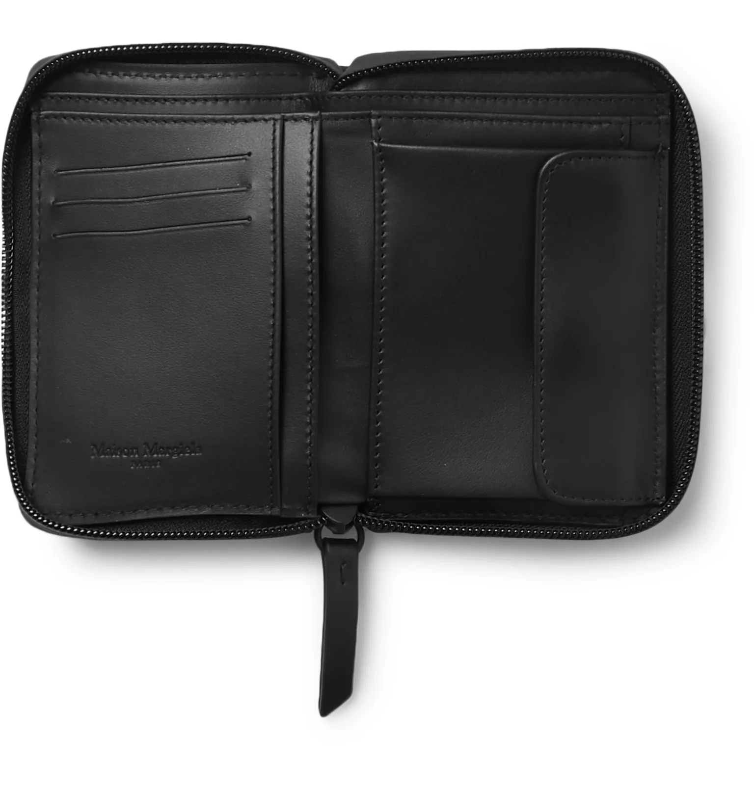 Logo-Appliquéd Leather Zip-Around Wallet - 2