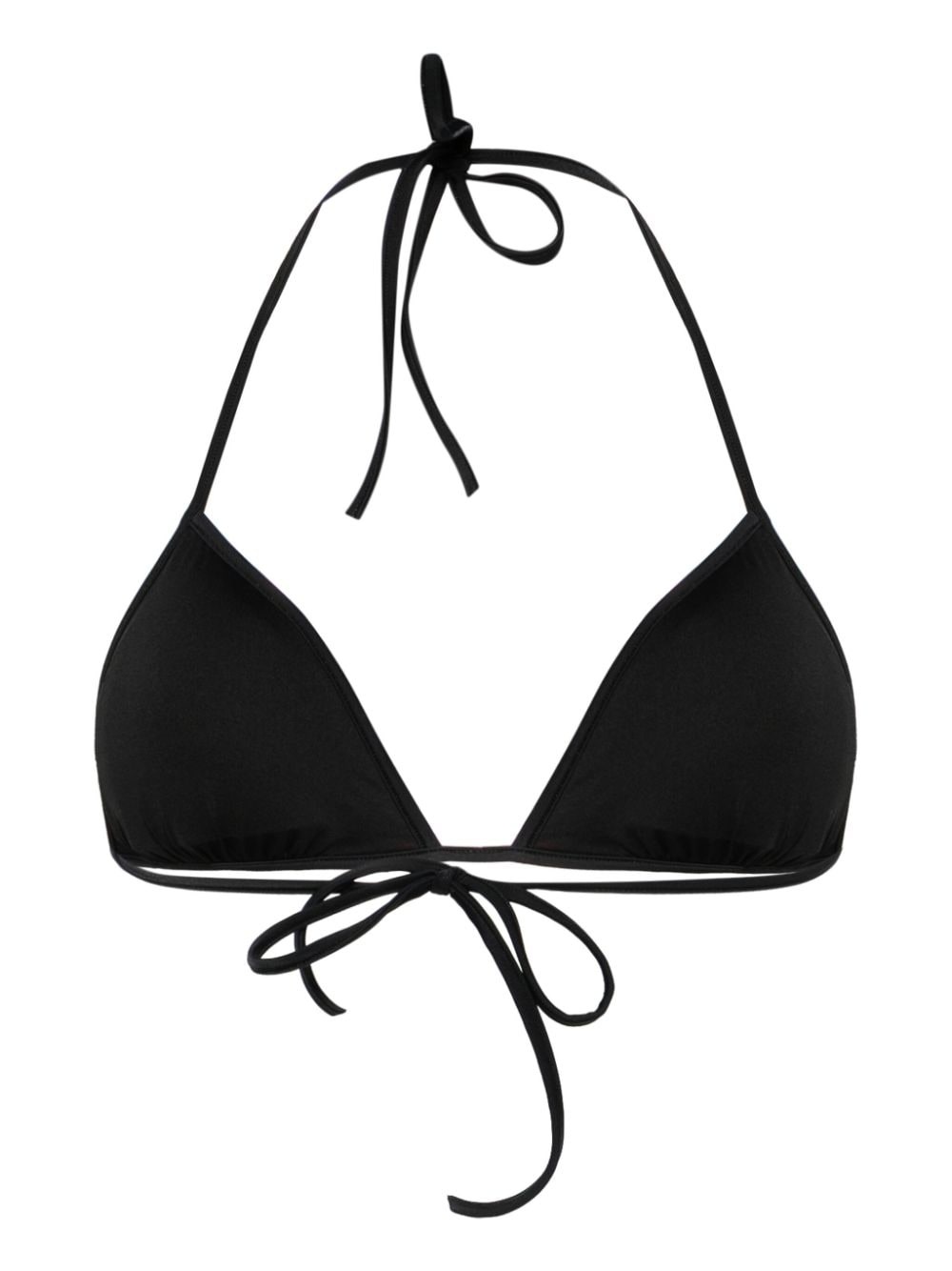 Marmo-print triangle bikini top - 2