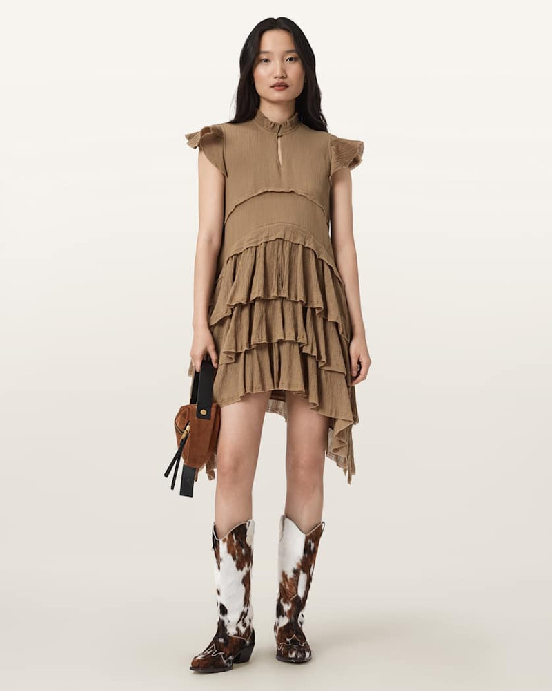 ALLSAINTS CAVARLY COTTON MINI DRESS outlook
