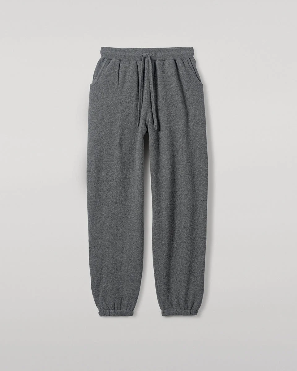 Tapered Cashmere Grey Joggers - 1