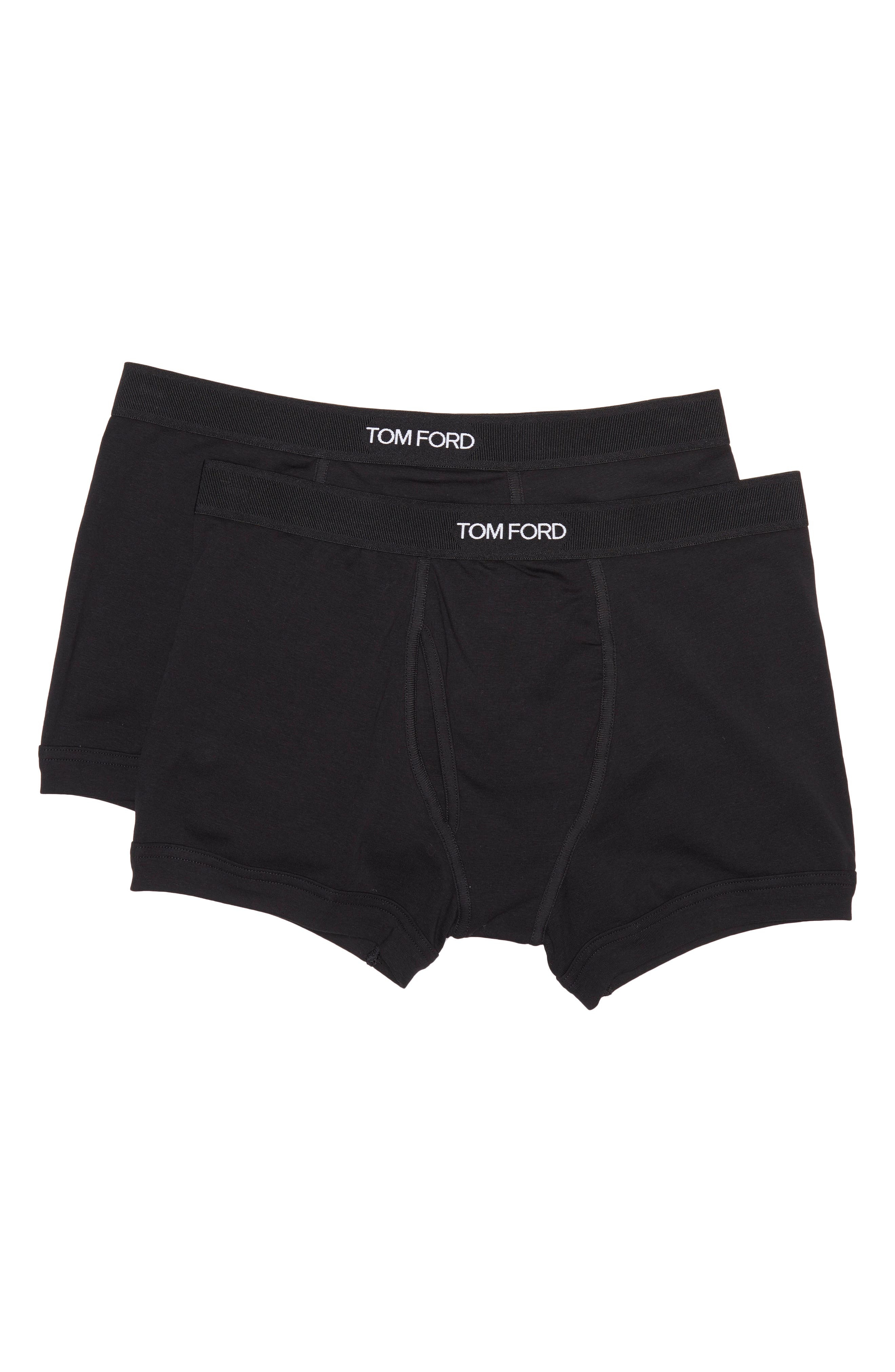 TOM FORD 2-Pack Cotton Jersey Boxer Briefs in Black at Nordstrom - 5