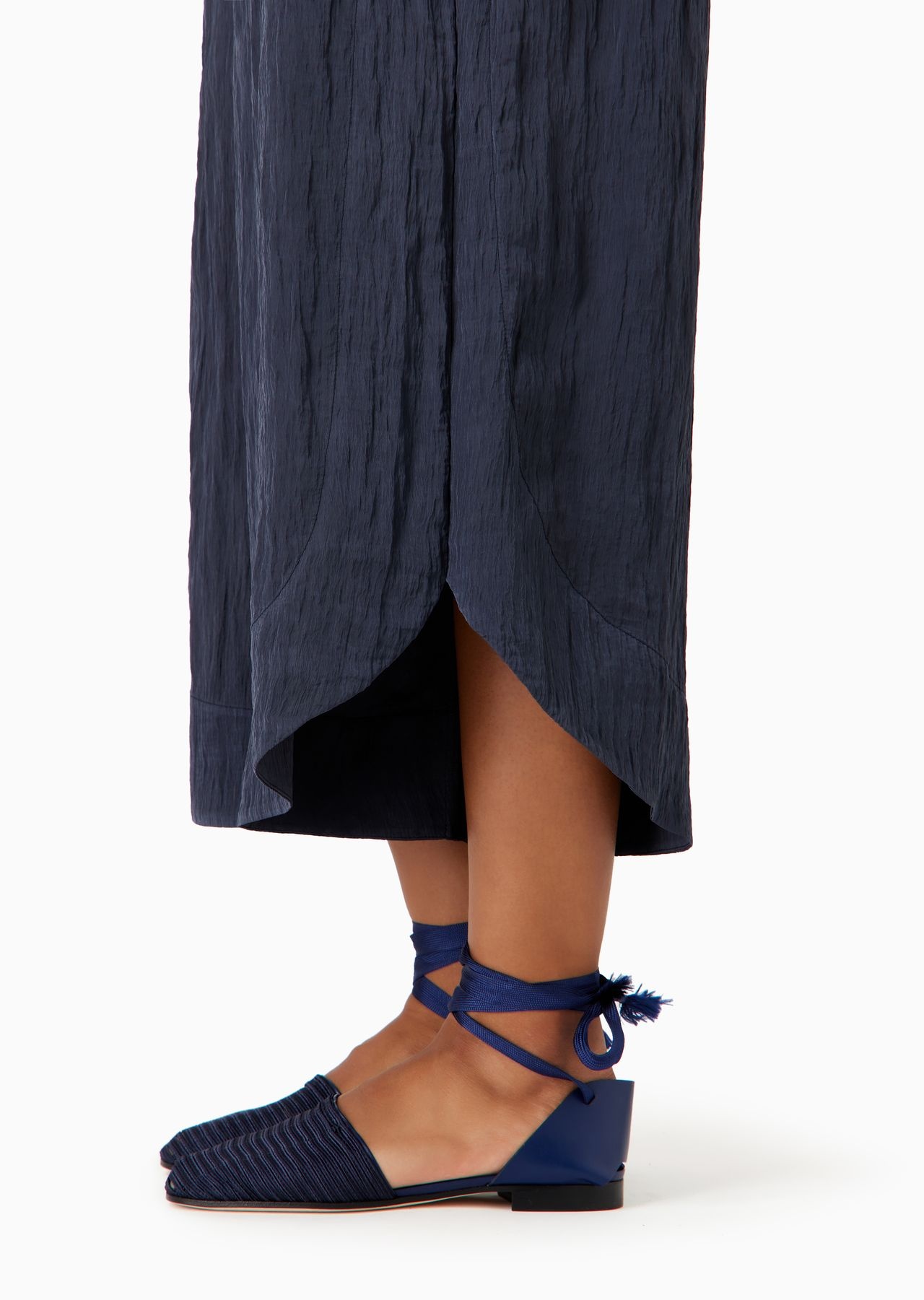 Extra wide-leg nylon-crépon trousers - 5