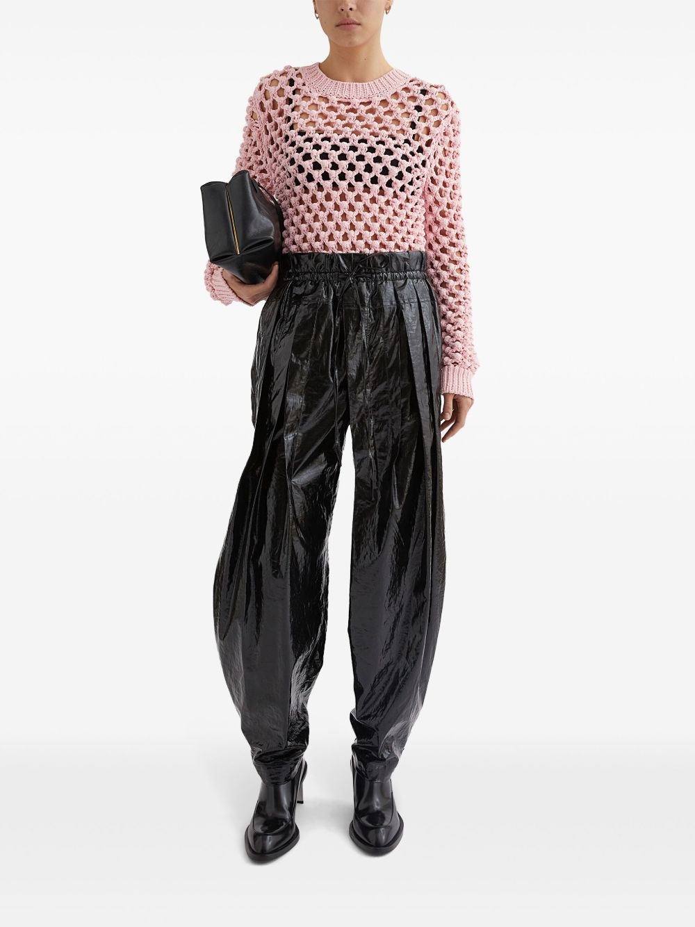 open-knit sweater - 2