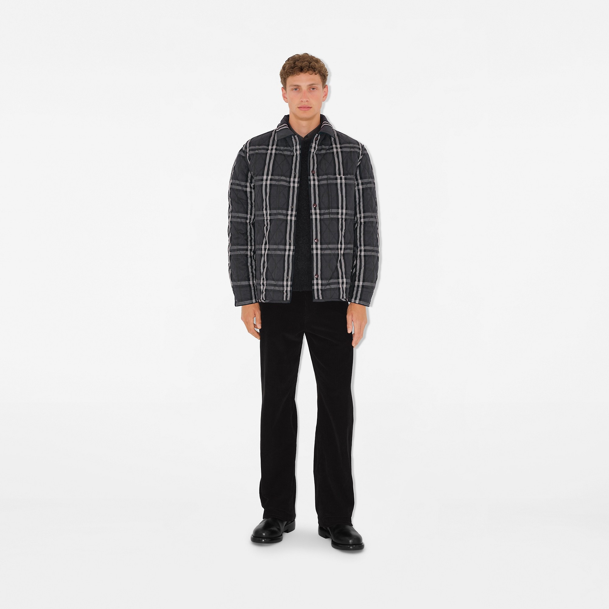 Reversible Quilted Nylon Overshirt - 3