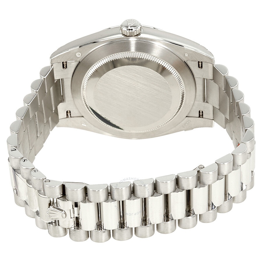Rolex Oyster Perpetual Day-Date Ice Blue Baguette Dial Platinum President Automatic Men's Watch 2282 - 3