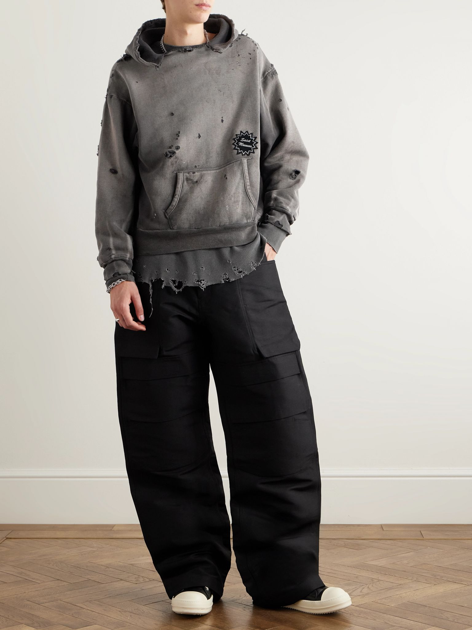 Cotton-Jersey Hoodie Gray - 2