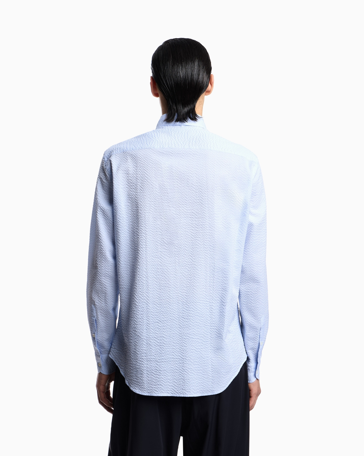 SEERSUCKER-EFFECT COTTON SHIRT - 3
