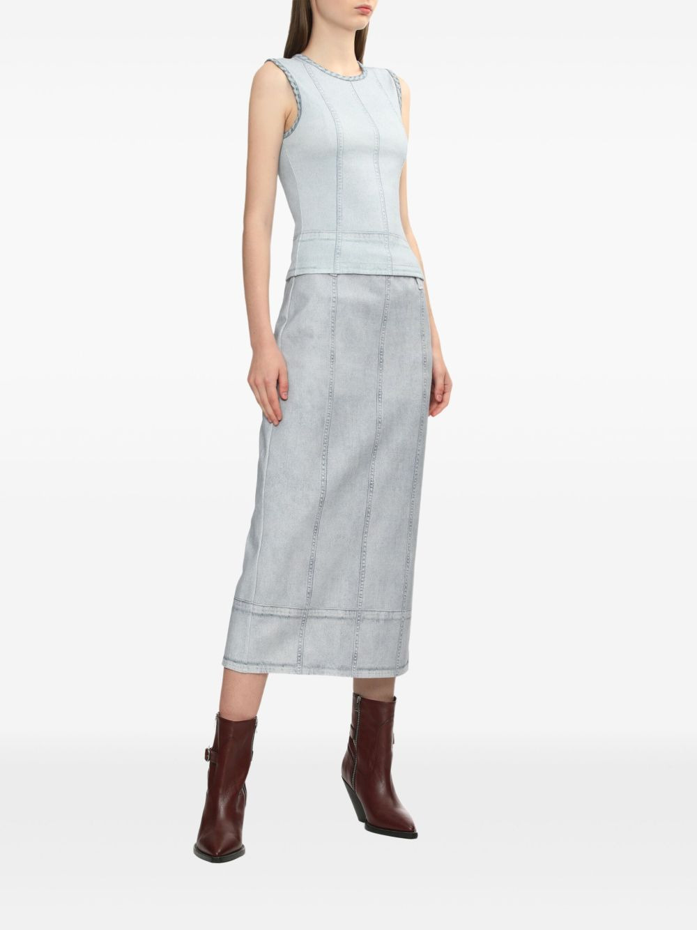 cotton sleeveless top - 2