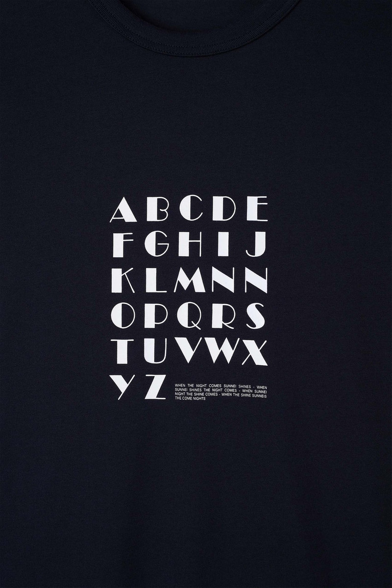 GLOW-IN-THE-DARK CLASSIC T-SHIRT / blue SUNNEI 6