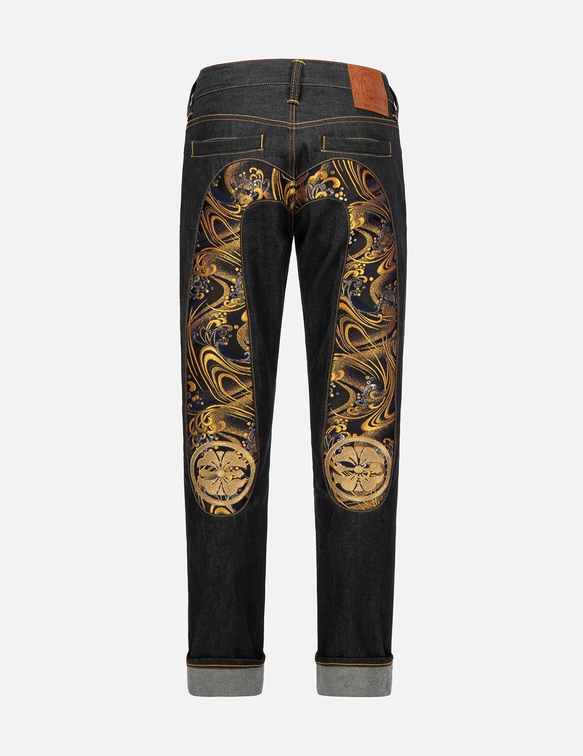 JACQUARD DAICOCK INSERT CARROT-FIT JEANS#2017 - 2