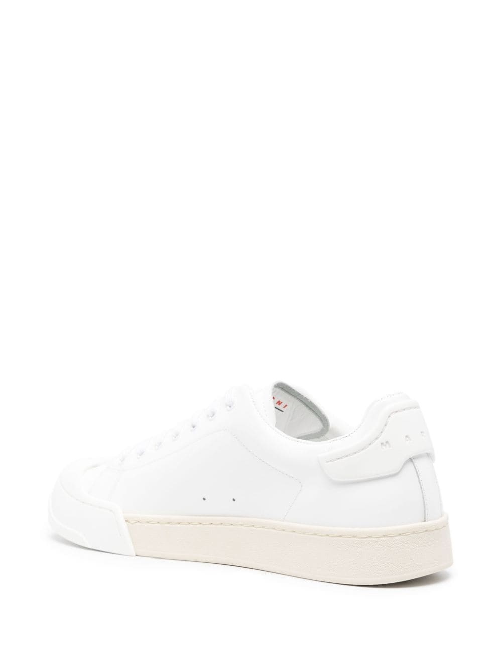 logo-debossed tonal leather sneakers - 3