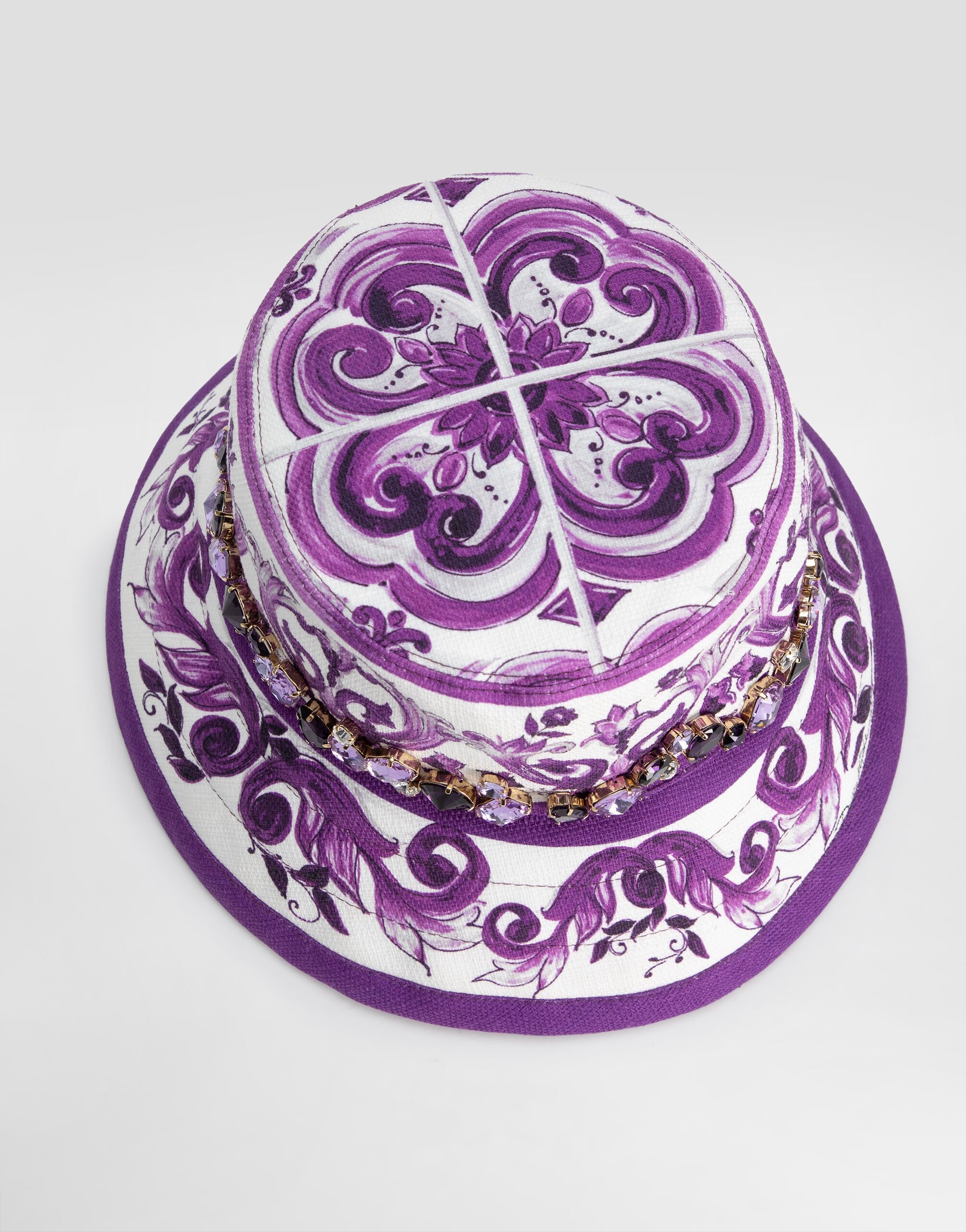 Majolica-print hat - 2