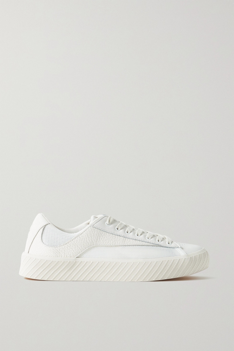 Rodina textured-leather and mesh sneakers 1