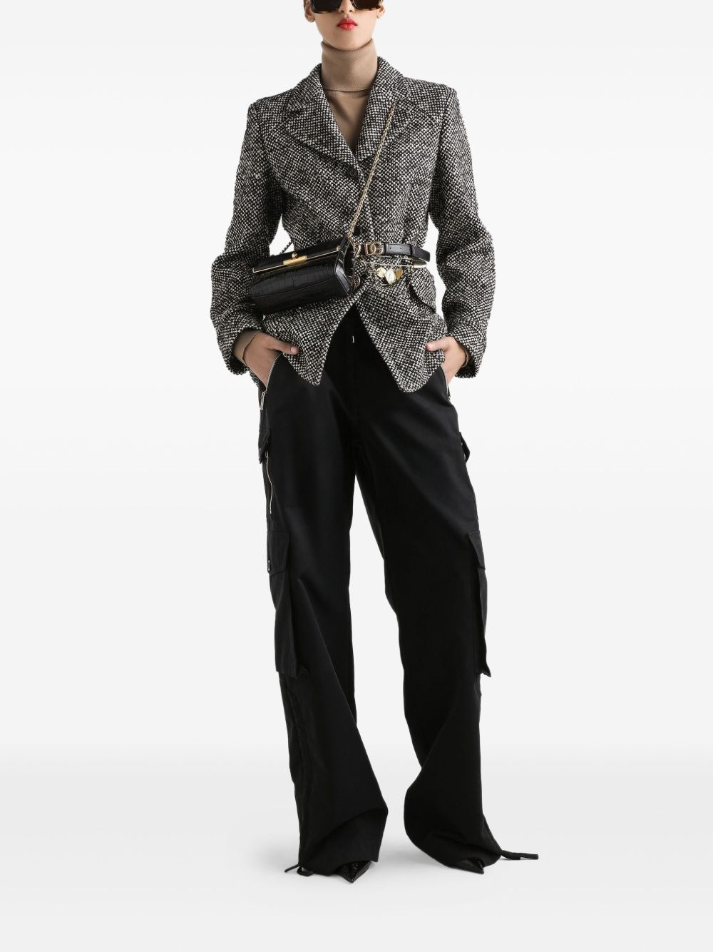 zip-pocket cargo trousers - 2