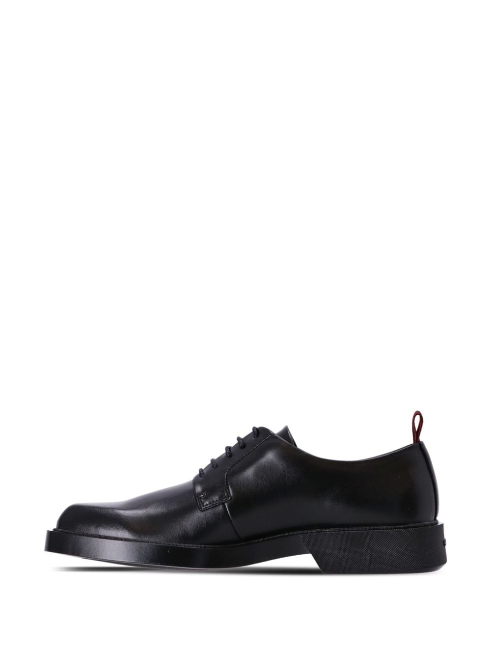 logo-debossed leather monk shoes - 5