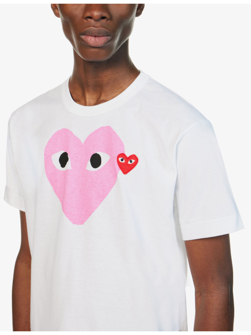 Heart logo-motif cotton-jersey T-shirt - 6