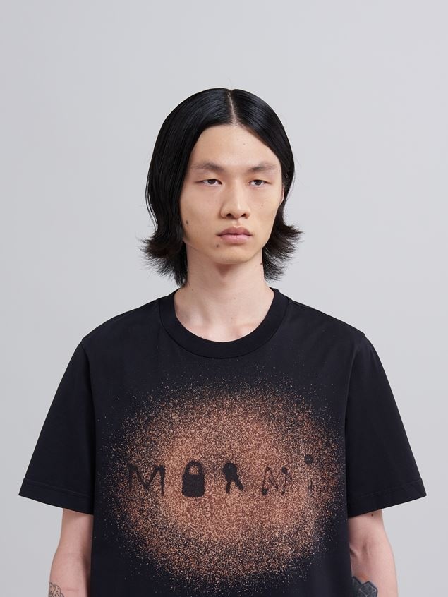 FOUND OBJECTS LOGO PRINT ORGANIC COTTON JERSEY T-SHIRT - 4