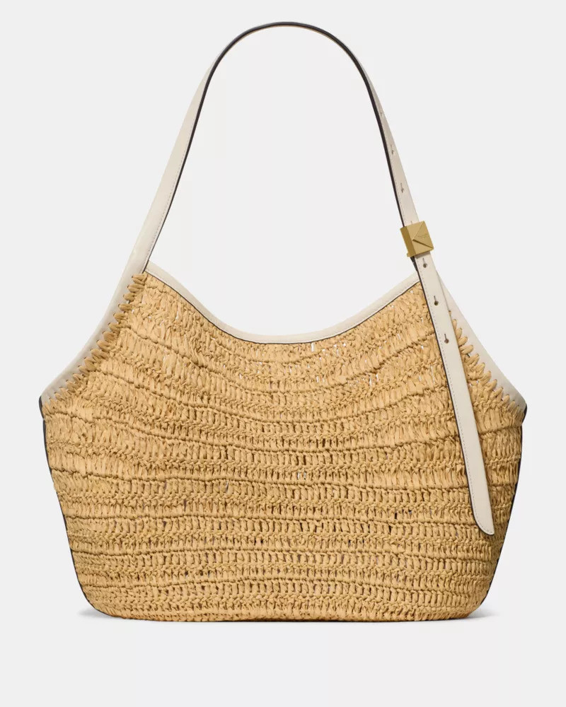 kate spade Deco Straw Tulip Tote Bag outlook