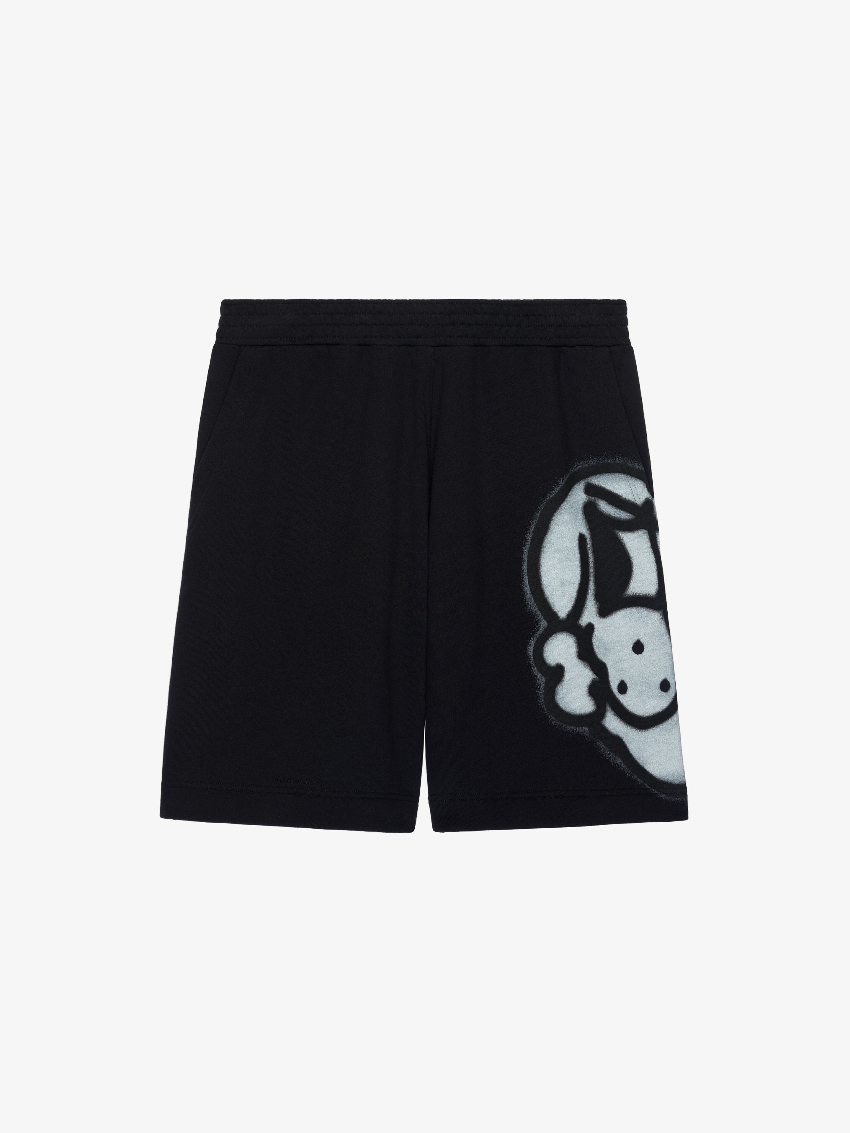 BERMUDA WITH TAG EFFECT DOG PRINT - 1