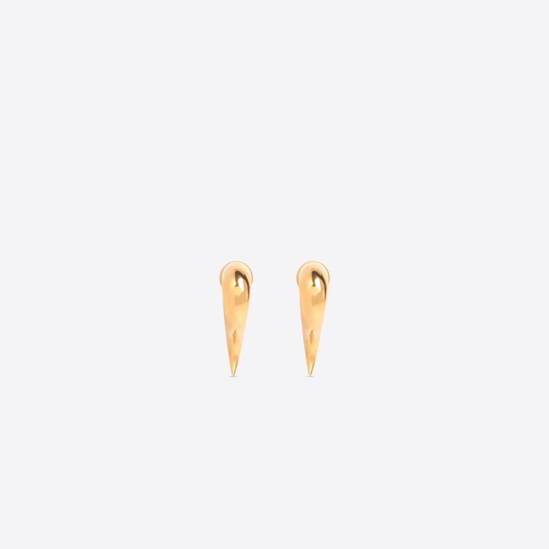 Women's Force Horn Earrings in Gold - 2