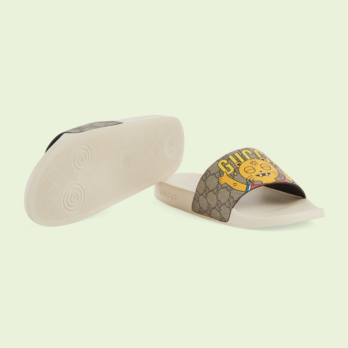 Men's Gucci cat print sandal - 5