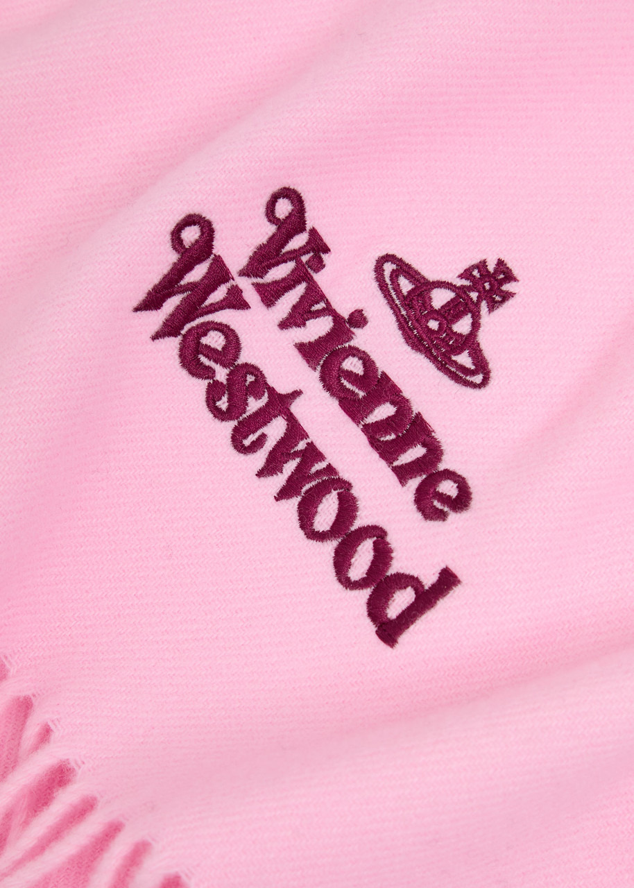 Vivienne Westwood Logo-embroidered Wool Scarf - 3