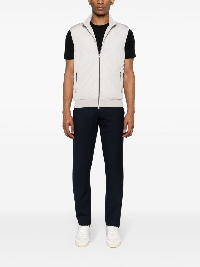 Herno zip-up panelled gilet outlook