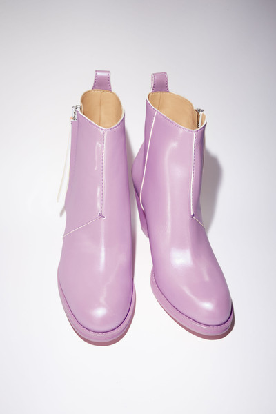 Acne Studios Faux leather boots - Lilac purple outlook