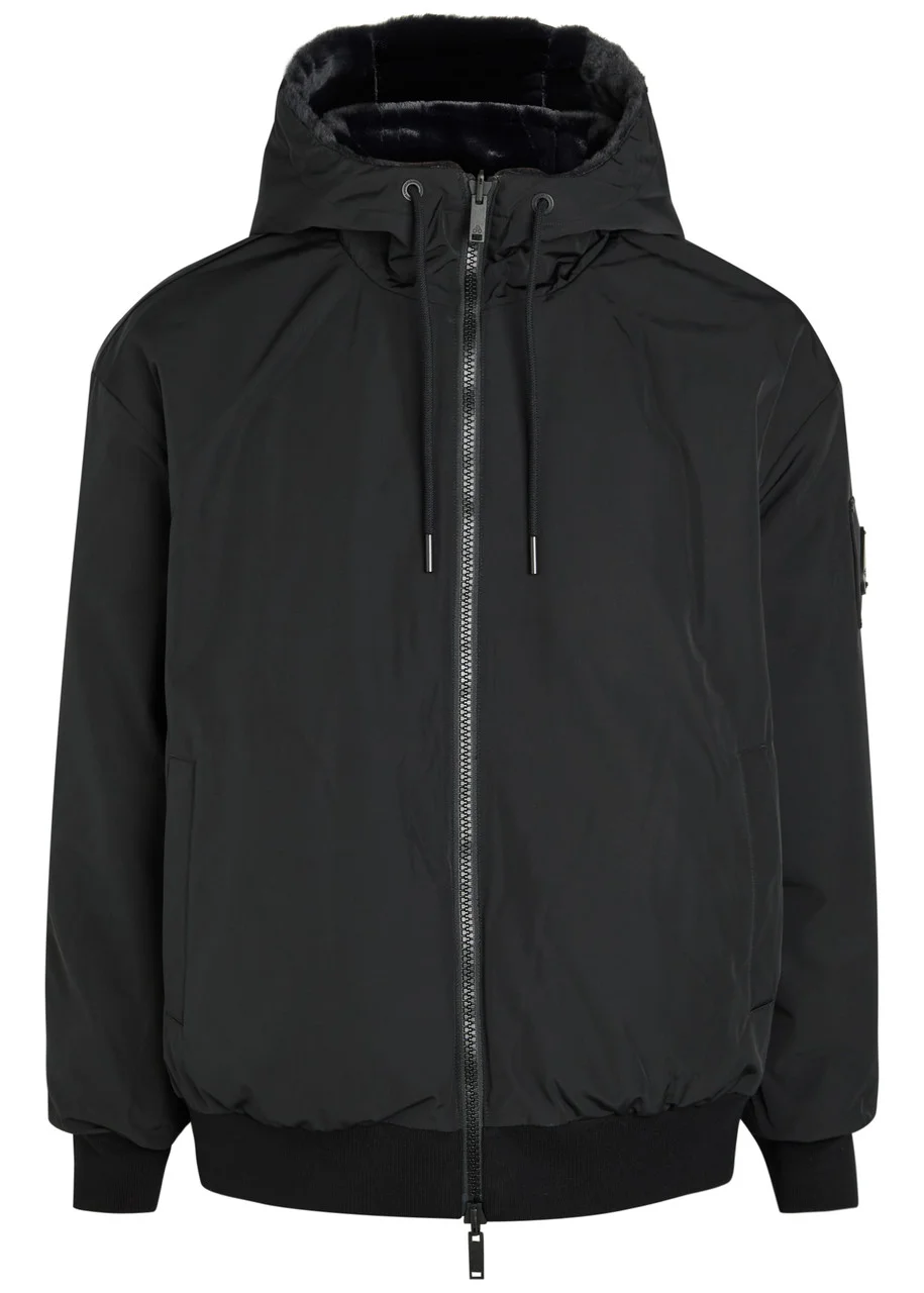 Moose Knuckles Bunny Hooded Shell and Faux fur Jacket - 1