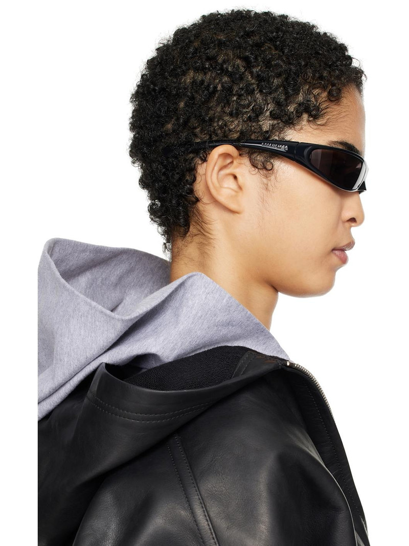 SSENSE Exclusive Black Avant Premier Thin Sunglasses 5