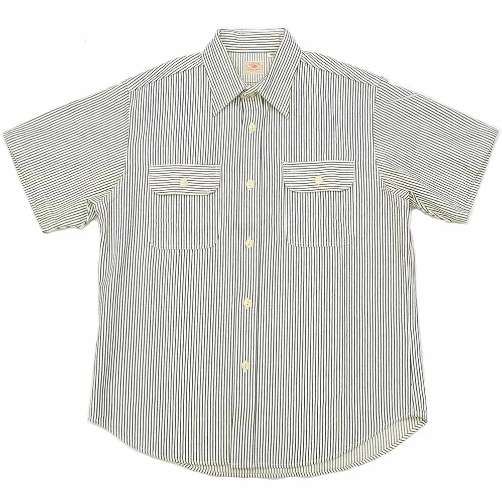 HICKORY STRIPE S/S WORK SHIRT - SC37944 - 1