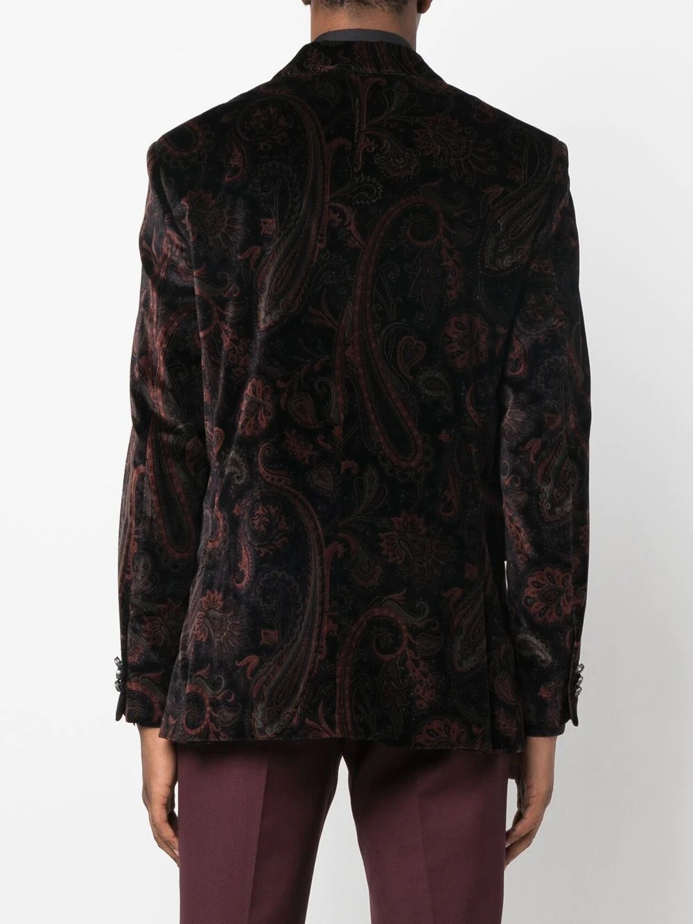 paisley-print single-breasted blazer - 4