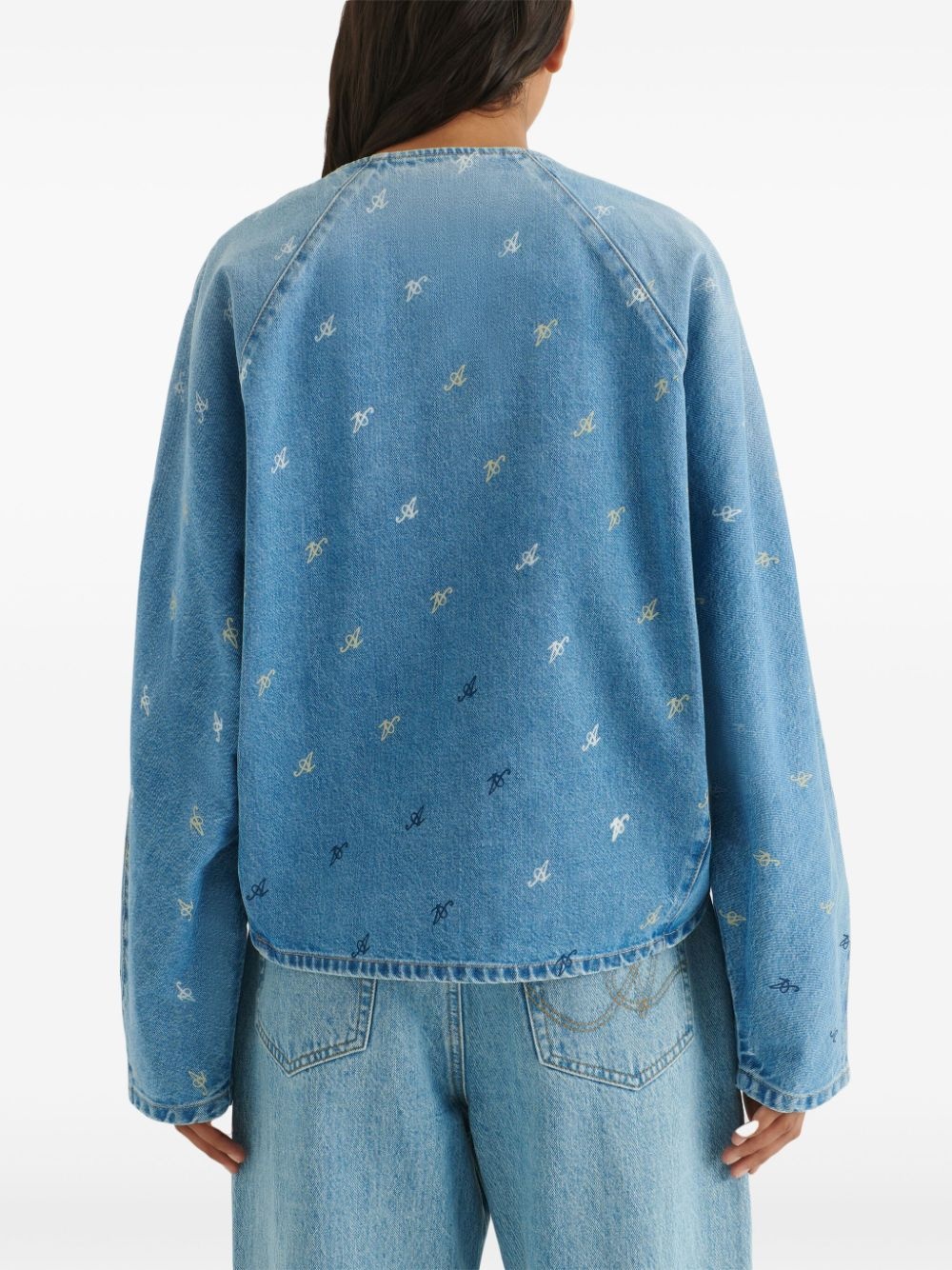 Daisy Script A denim top - 4