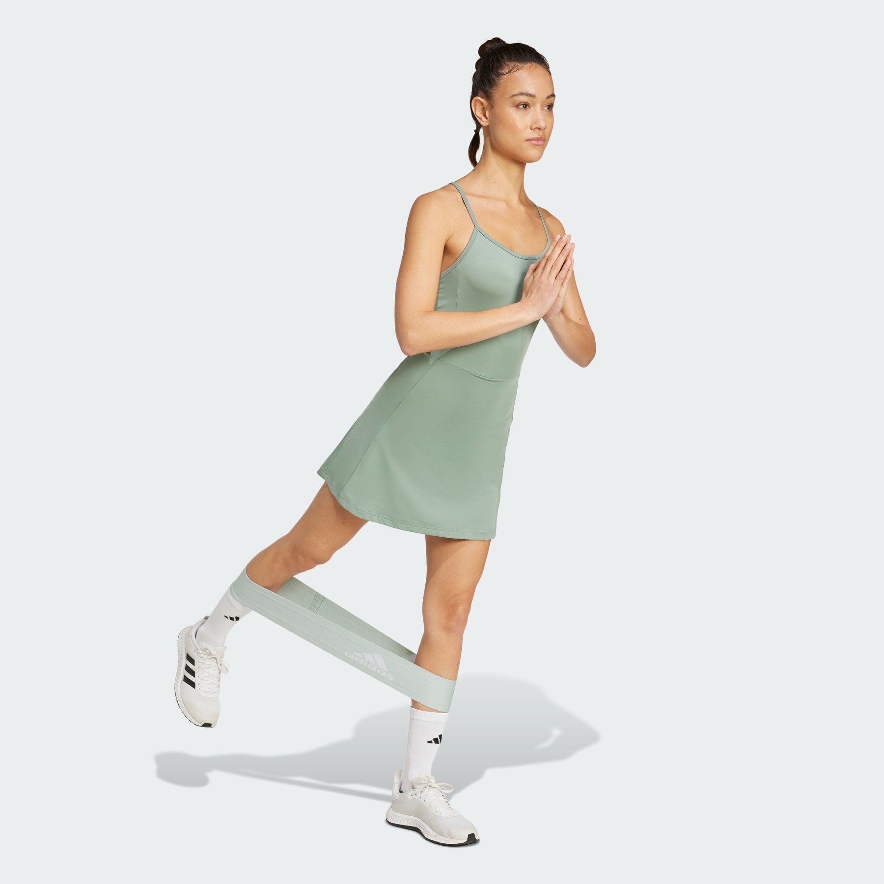 Train Essentials Workout Dress With Integrated Shorts - 4