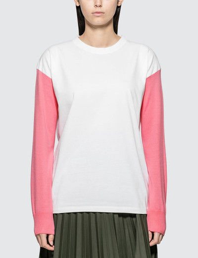 MM6 Maison Margiela Logo Sweatshrit With Knit Sleeve outlook