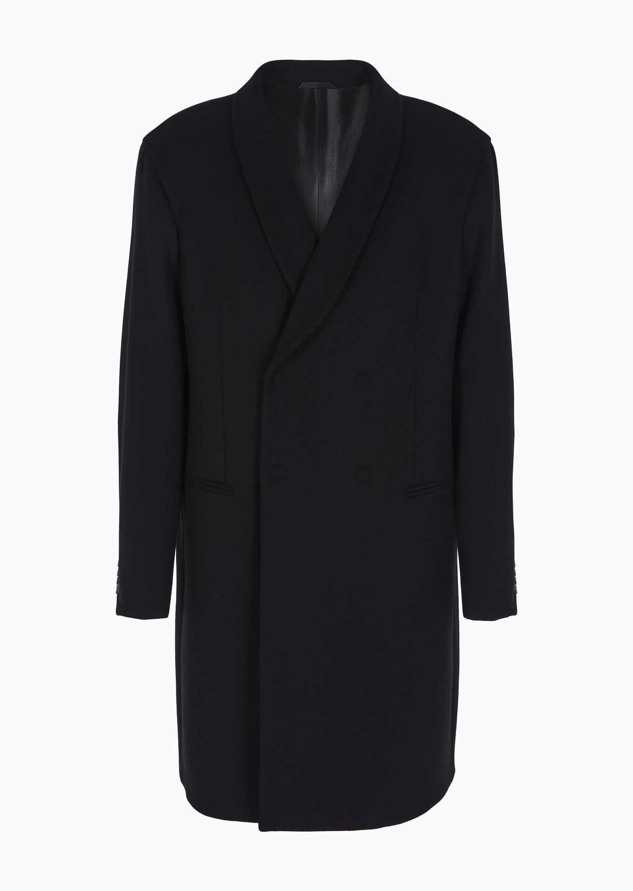 ASV double-breasted Giorgio’s coat in cashmere - 1