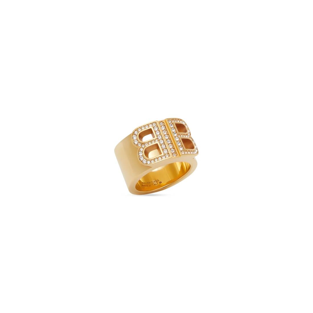 【希少】BALENCIAGA ORO 2B TWIN RING Balenciaga B Chain 2.0 Ring | Neiman Marcus
