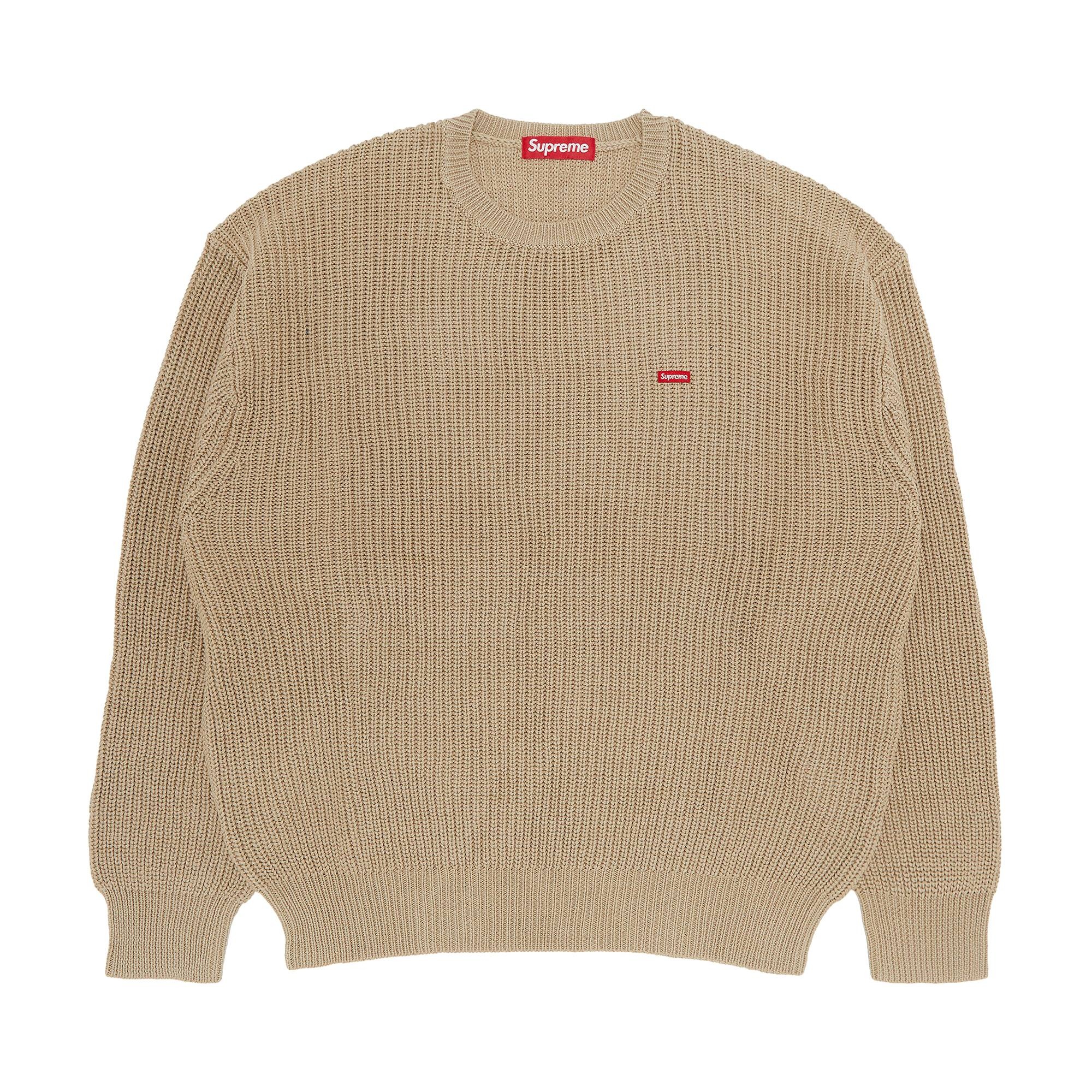 Supreme Small Box Ribbed Sweater 'Tan'