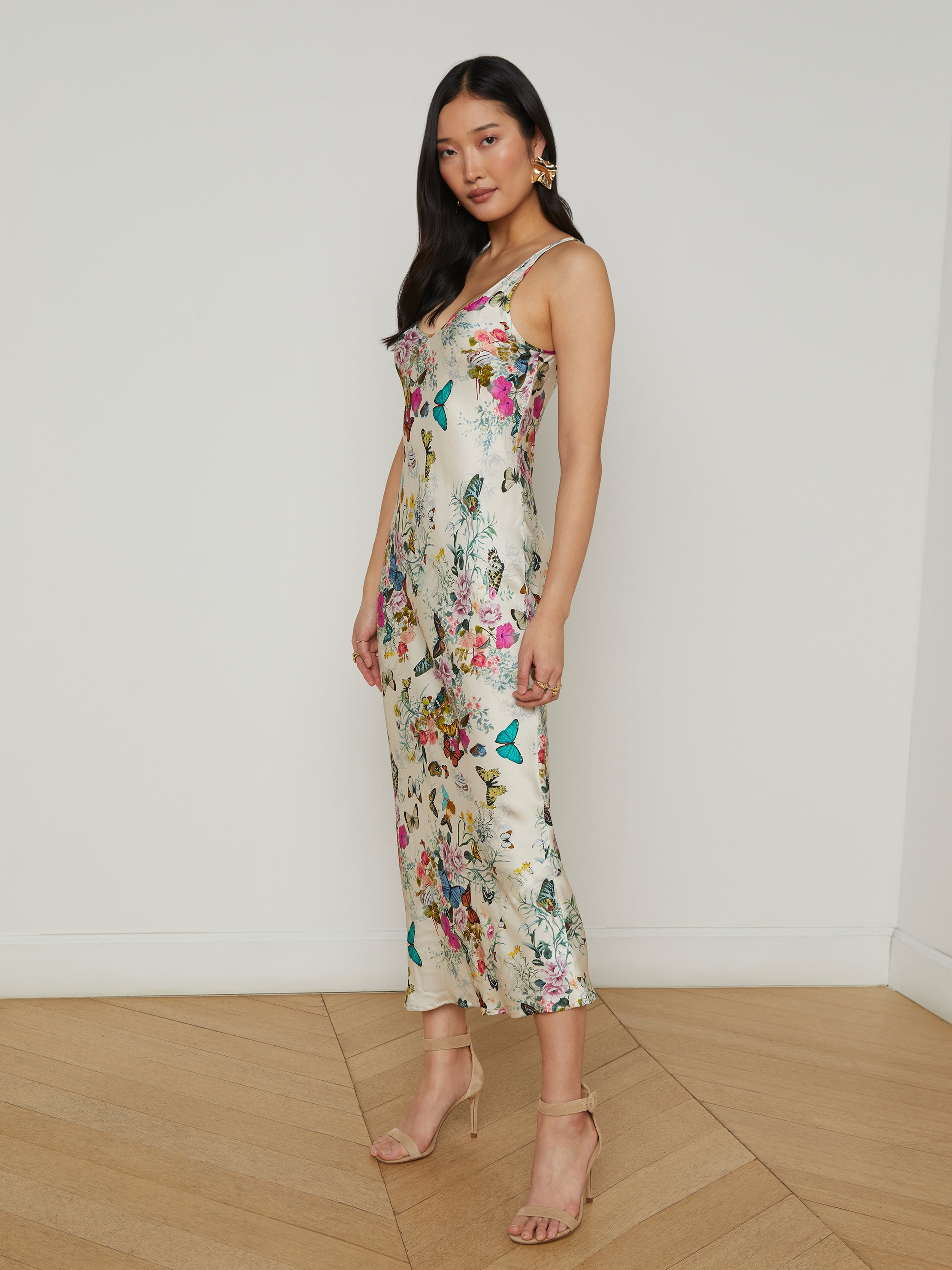 Akiya Satin Maxi Dress - 3