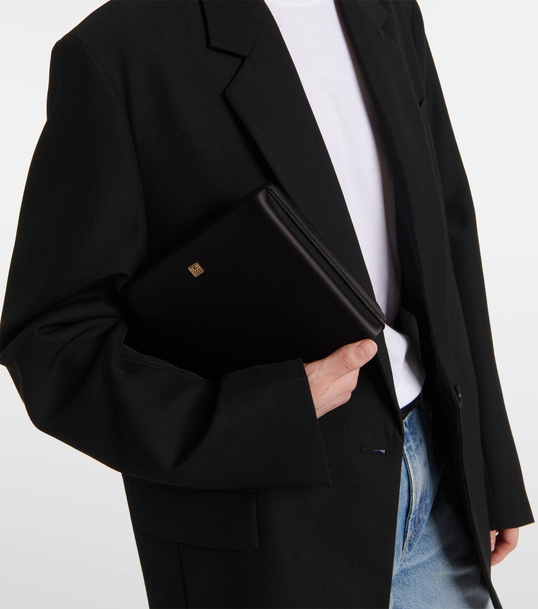 Satin Box clutch - 2