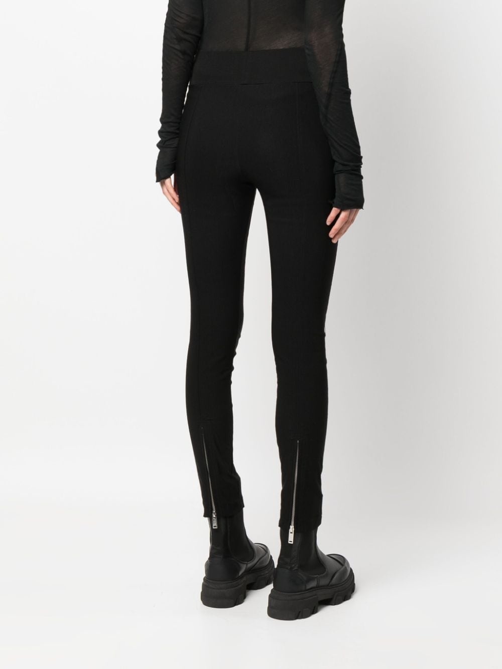 zip-pocket high-waisted leggings - 4