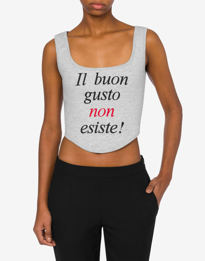 Moschino CROP TOP WITH SLOGAN PRINT outlook