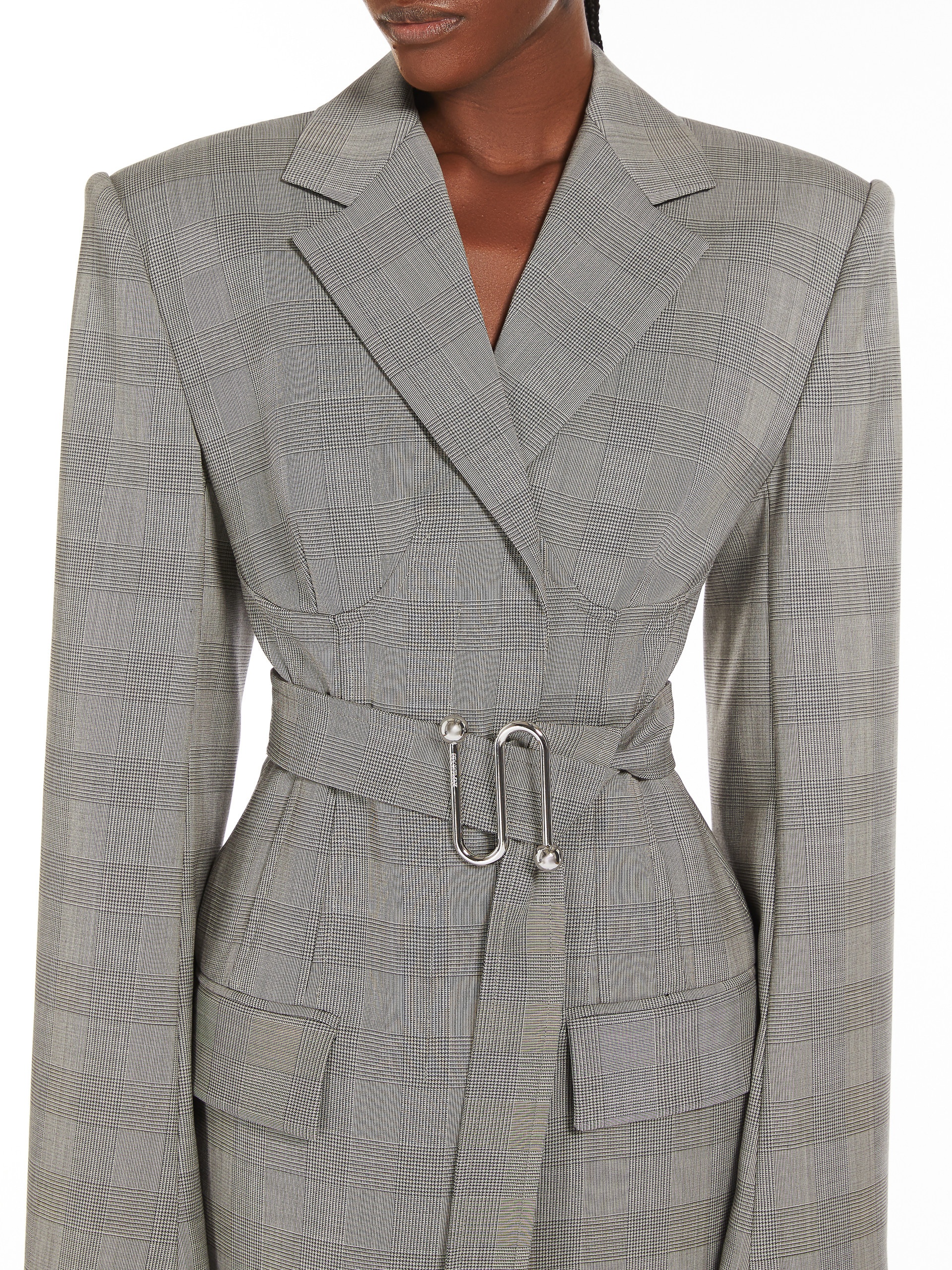 EMY Fitted jacket with belt - 5