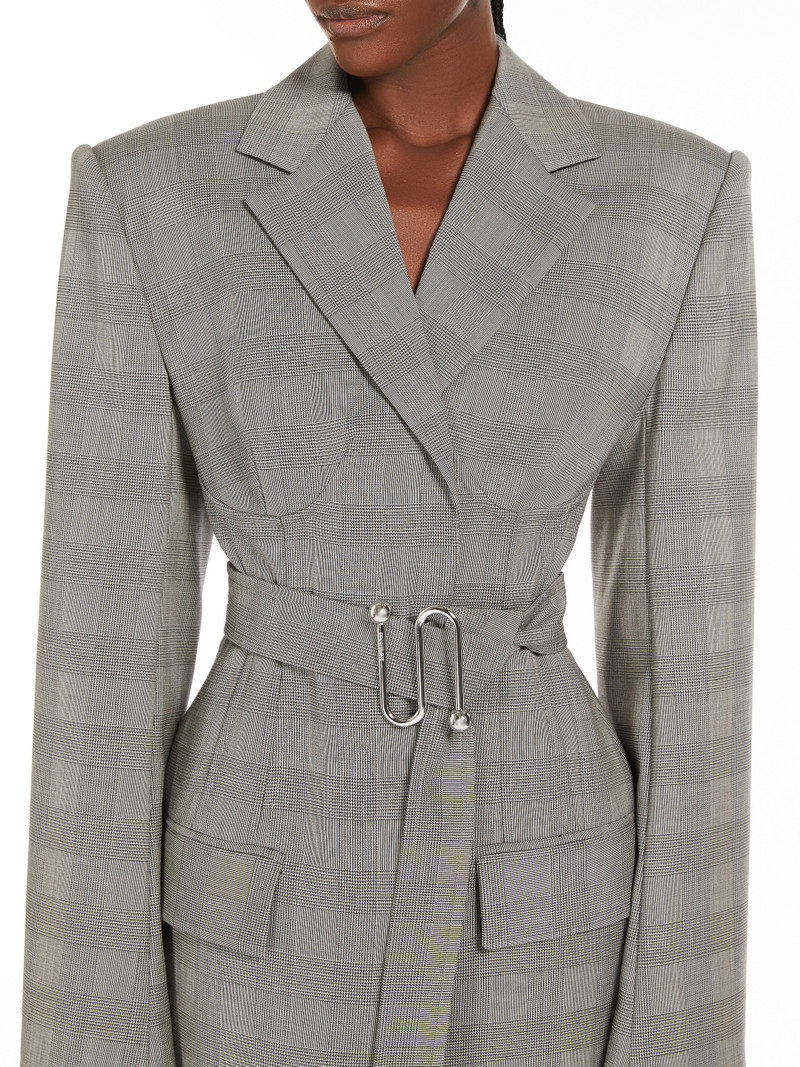 EMY Fitted jacket with belt 5