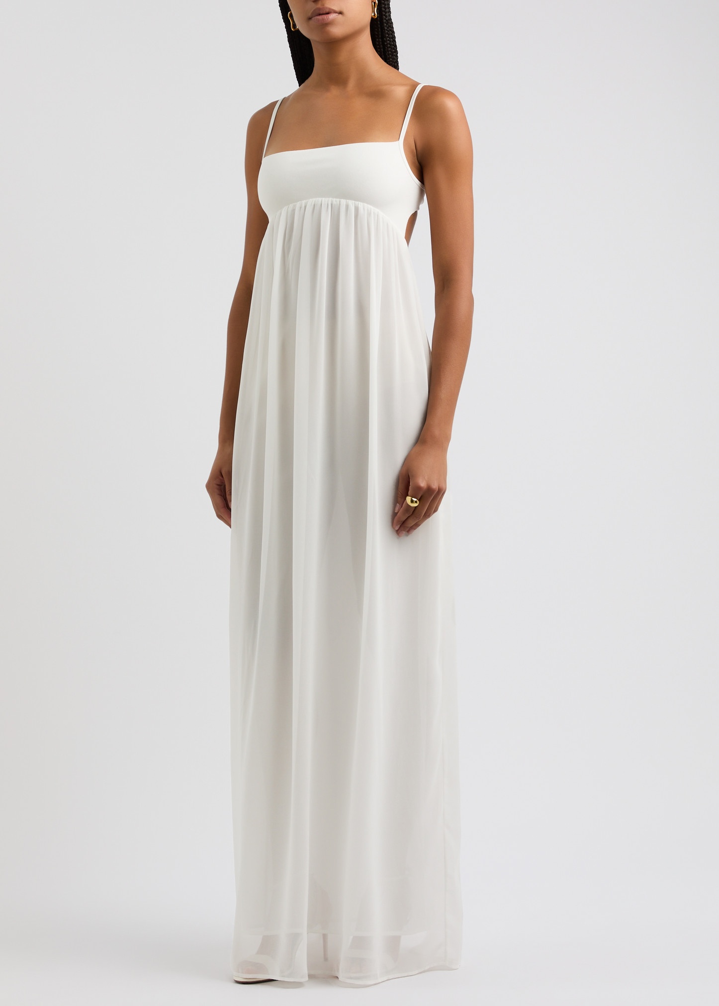 La Robe Peplo sheer chiffon maxi dress - 2