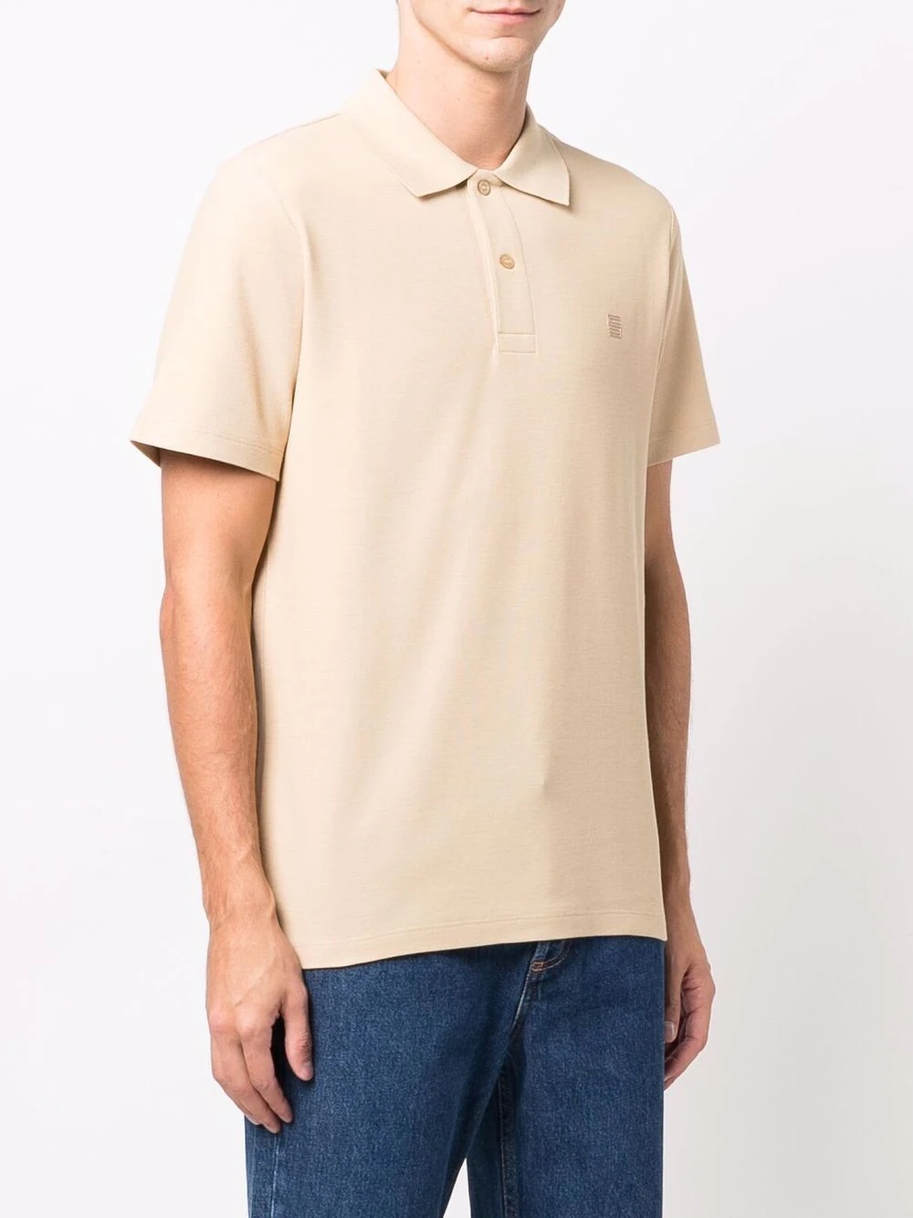 embroidered logo polo shirt - 3